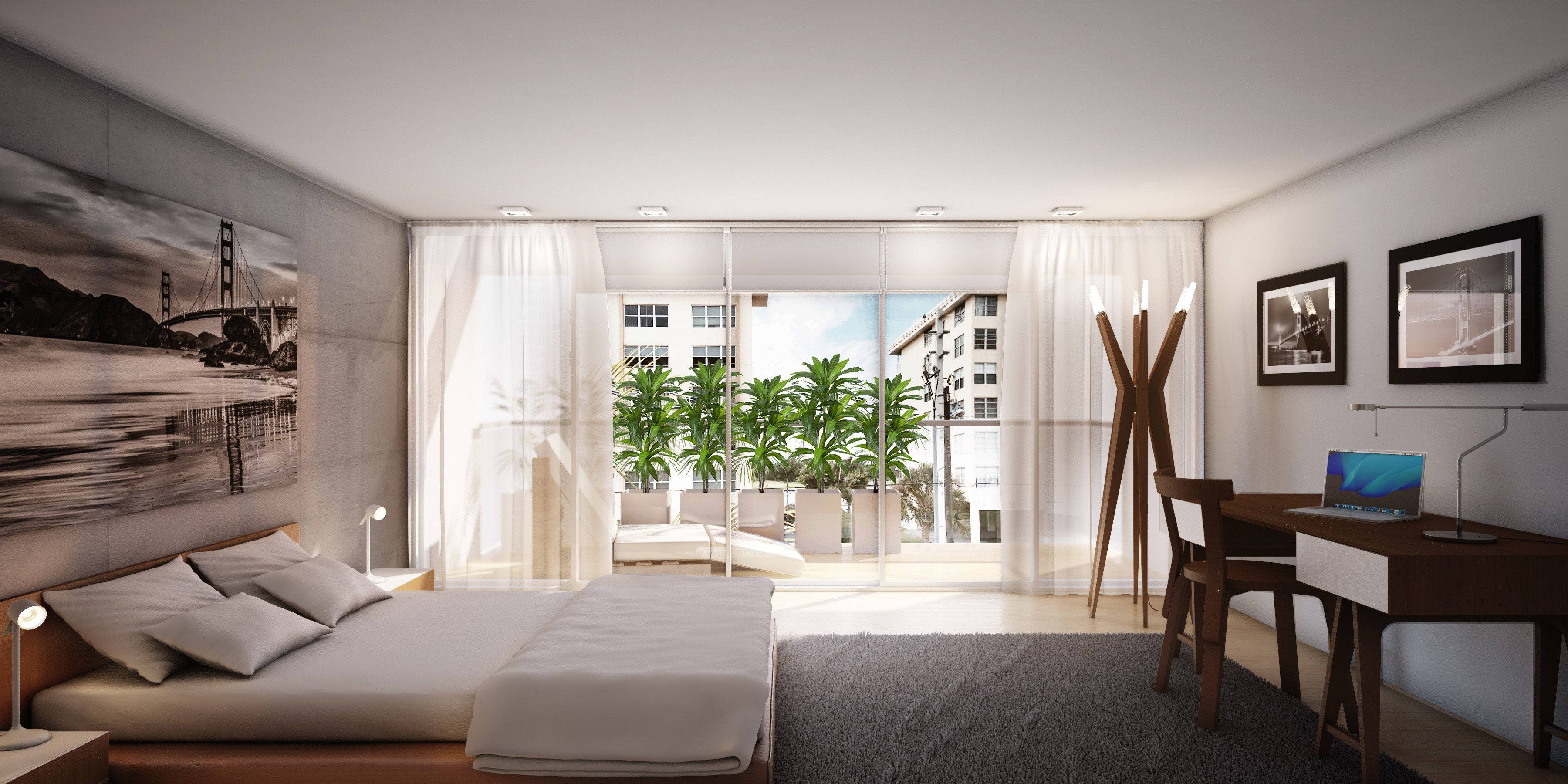 06-Dormitorio 9201 West Townhomes on the Bay Harbor Islands in Miami