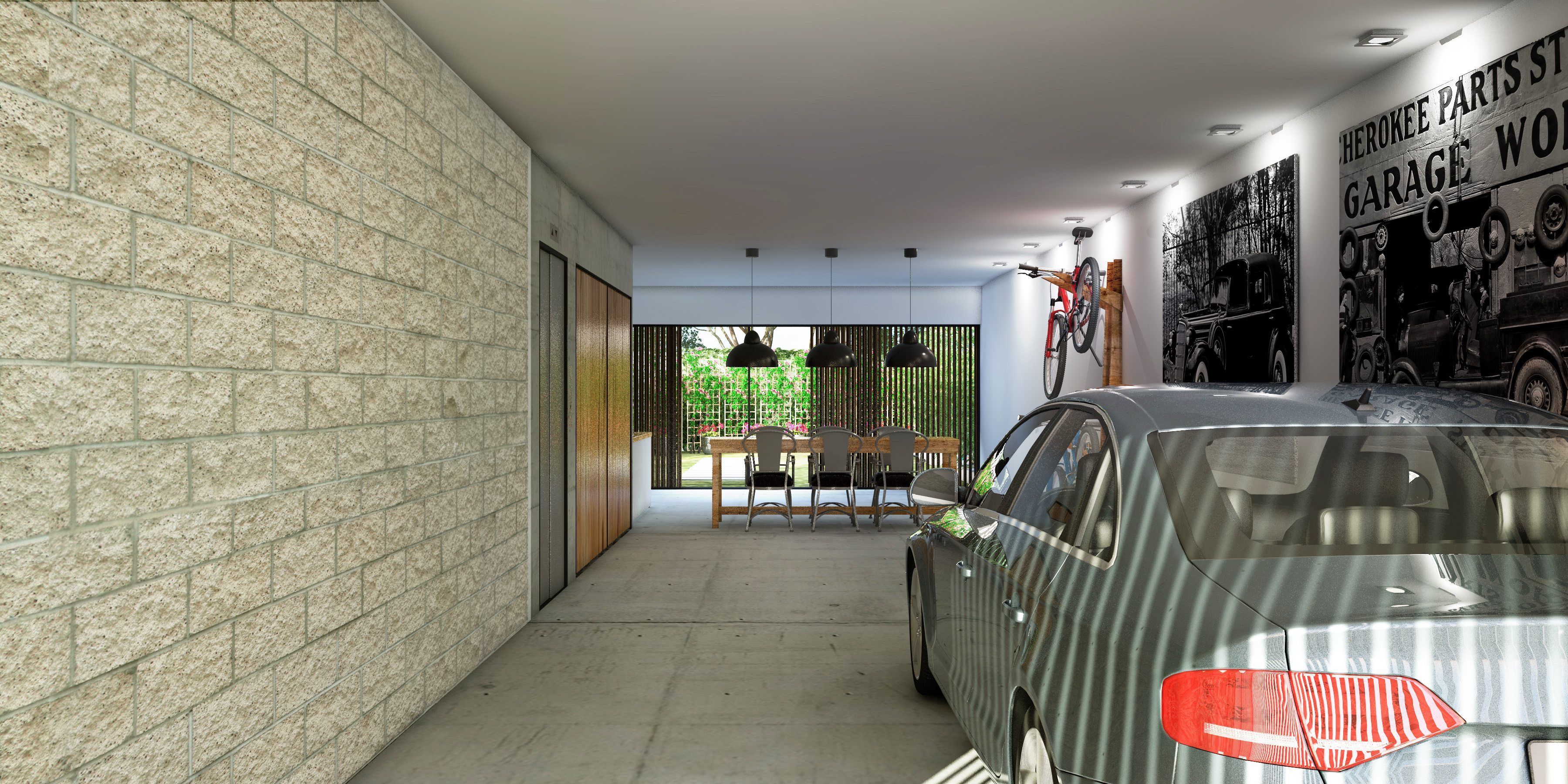 09-Garage1 9201 West Townhomes on the Bay Harbor Islands in Miami