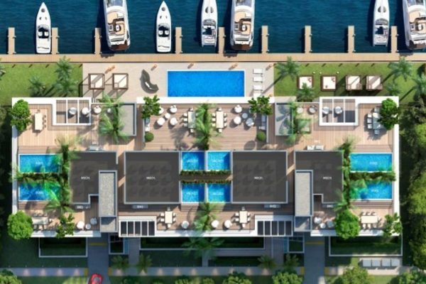 Aqualuna from above Aqualuna Las Olas - 16 Luxury Waterfront Residences