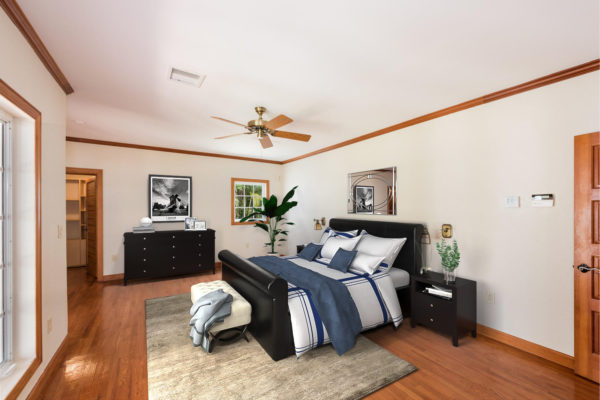 Master Bedroom Staged