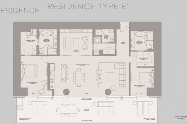 e1-floor-plan-600x400 One River Point- luxury living in the Miami River area