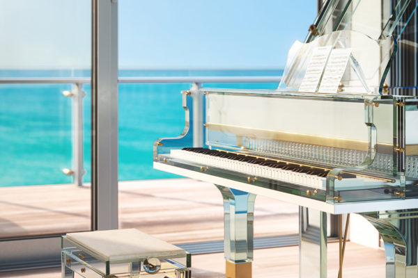 57OCERendering of the Penthouse at 57 ocean in Miami BeachAN_PH_V01_Living piano Rendering of the Penthouse at 57 ocean in Miami Beach