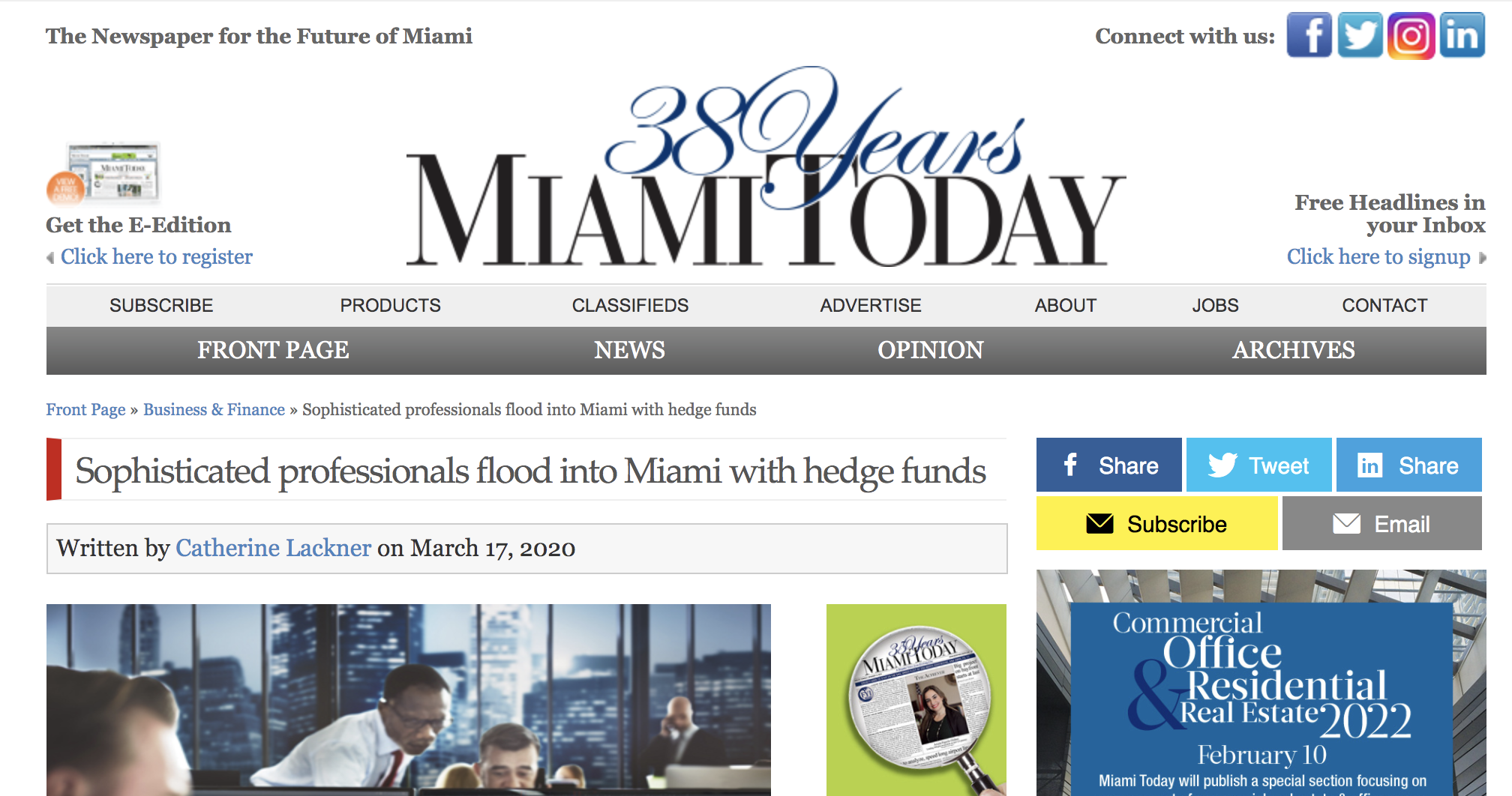 The 2022 Miami Real Estate Forecast | Discussing the drivers of this market, the sustainability and whether it can grow any further