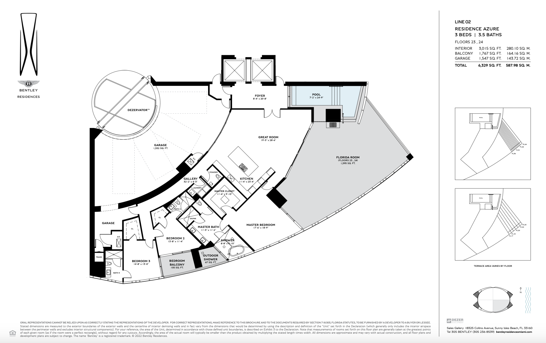 We Selected the Best Floor Plan at the Bentley Residences in Miami