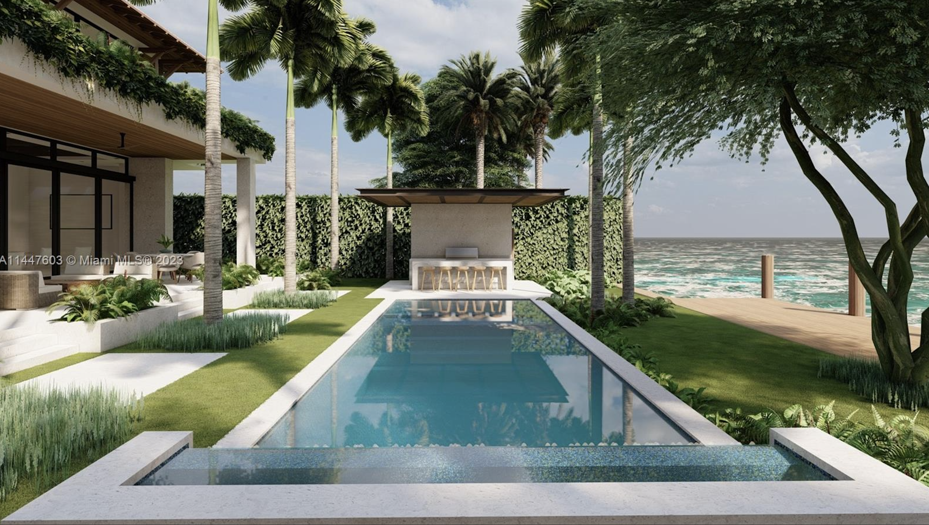 Waterfront home on Allison Island Miami
